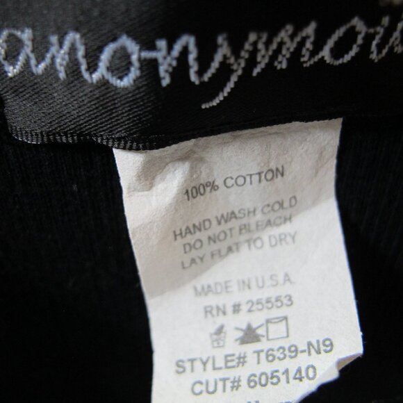 Anonymous Sexy Party Top Sleeveless Beaded V Neck with Satin Trim. Size Medium - Picture 6 of 7